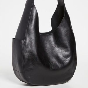 NWOT Madewell The Oversized Shopper Bag - Black Leather